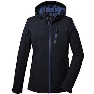 killtec Dames Softshelljas/outdoorjas met capuchon KOS 89 WMN SFTSHLL JCKT, dark navy, 40, 39138-000