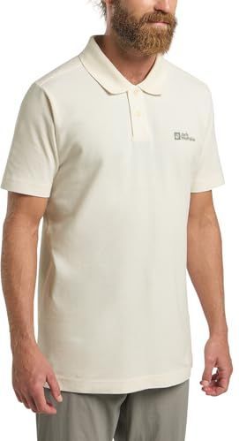 Jack Wolfskin Essential Polo M, Katoen wit, S