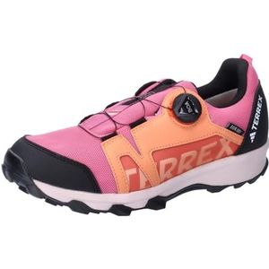 adidas Terrex Agravic Boa Rain.rdy Trail Running Shoes, hoge voetbalschoenen, uniseks, kinderen, Pink Fusion Putty Mauve Core Black, 32 EU