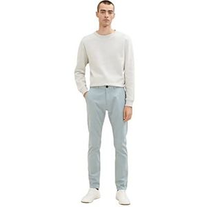 TOM TAILOR Uomini Travis Slim Chino broek 1033877, 28129 - Light Ice Blue, 32W / 30L