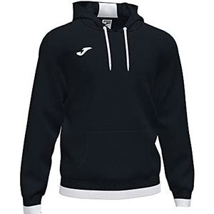 Joma 4XS sweatshirt met capuchon Comfort II, uniseks volwassenen, zwart/wit