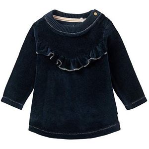 Noppies Baby meisjes G Dress Ls Upington kinderjurk, Black Iris - P554, 56 cm
