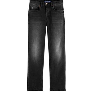 Scotch & Soda Dames The Sky-Straight Fit Jeans, Black Night., 28W / 30L