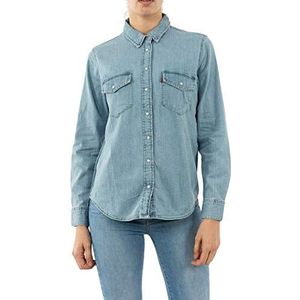 Levi's Dames Essential Western hemd, Blauw (Cool Out (2) 0001), XS