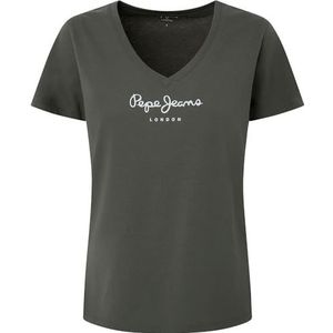 Pepe Jeans Wendy T-shirt met V-hals voor dames, Groen (Olivijn Groen), XS