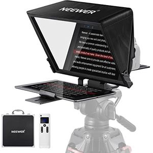 NEEWER Teleprompter X14 PRO met RT-110 afstandsbediening en app-bediening (Bluetooth-verbinding via NEEWER Teleprompter-app), 14 inch draagbaar, geen montage compatibel met iPad Android Tablet