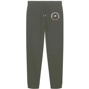 AMERICAN COLLEGE USA Joggingbroek voor heren, kaki, maat S, Groen, S