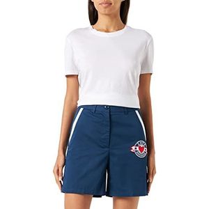 Love Moschino Dames Bermuda Casual Shorts, Blauw, 38, blauw, 38