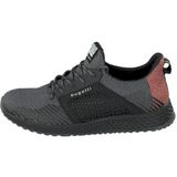 bugatti heren Sneakers van ademend mesh, sneakers van traagschuim, elastische veters, Zwart, 44 EU