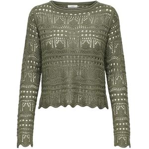 Jdy sun lay L/S Boatneck Trui. KNT Noos, ivy-groen, XXL