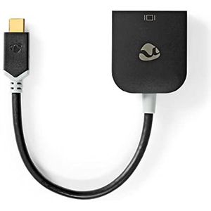 Nedis USB-C naar VGA adapter met DP Alt Mode (1920 x 1200) / zwart - 0,15 meter