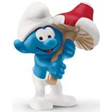 SCHLEICH 20819 Smurf met geluksbrenger Pre School Smurfen Speelgoedbeeldje voor kinderen vanaf 3 jaar