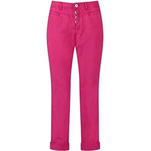 Taifun Dames chinots vrijetijdsbroek, Levendige Magnolia, 34