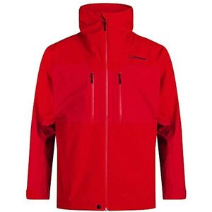 Berghaus Heren Ridgemaster 3L Gore-Tex waterdichte Shell Jacket, Goji Berry, S