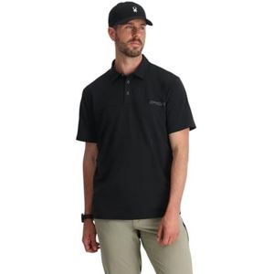 Spyder Links SS Tech Polo voor heren, zwart, S