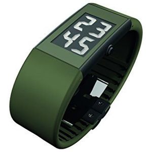 Rosendahl Heren digitaal kwarts Smart Watch polshorloge met PU armband 43109, zwart, armband