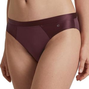 CALIDA Cate Slip voor dames, dames, met satijnen rand, bijzonder zacht, vrouwelijke look, Port Royal Red, 48-50