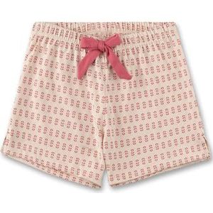 Sanetta Teens meisjespyjamabroek, shorts, 100% biologisch katoen, Rosé, 128 cm