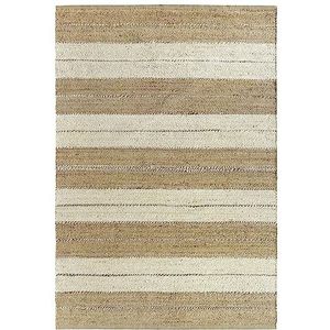 HAMID - Tapijt van jute, 100% natuurlijke jutevezel, zacht tapijt, handgeweven, voor woonkamer, eetkamer, slaapkamer, hal, ingang, (D3, 290 x 200 cm)