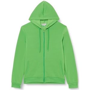 Libbi Stijlvolle capuchontrui voor dames met ritssluiting polyester sappig groen maat XL, Juicy Green, XL