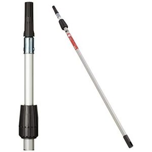 ProDec 1,2-2,1m (4 feet - 7 feet) aluminium verlengstang met Twist Lock voor verfrollerframes, voor een groter bereik bij het verven, compatibel met schroef- en pasframes, 4 feet - 7 feet