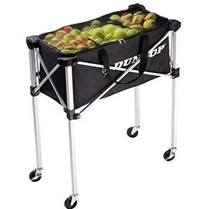 Dunlop, Foldable Teaching Cart 250 Balls, Kogeldeur Trolley, Zwart, 250 Balls, Unisex-Volwassene