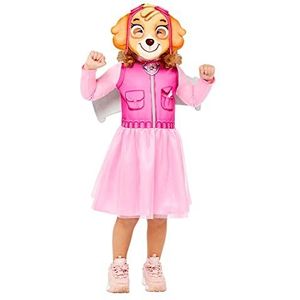 amscan 9909114 Meisjesjurk Paw Patrol Skye Halloween-kostuum, roze, 4-6 jaar