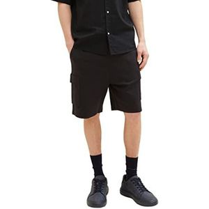 TOM TAILOR Denim Uomini Bermuda sweatpants shorts 1035679, 29999 - Black, XS