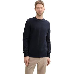 TOM TAILOR heren trui, 36506 - Sky Captain Blue Twotone, XL