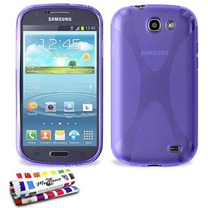 MUZZANO Originele Le X Premium Flexibele Shell Cover Case voor Samsung Galaxy Express - Paars