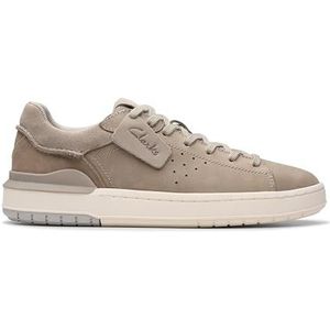 Clarks Heren Courtlite2 Run Sneaker, Grijs Nubuck, 10.5 UK, Grijs Nubuck, 45.5 EU