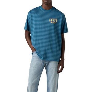 Vintage Fit Graphic Tee Stripe Serif Log, Stripe Serif Logo Ha, L