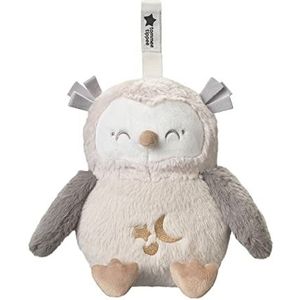 Tommee Tippee Ollie The Owl Deluxe geluids- en lichtslaaphulp voor baby's en peuters met CrySensor, 6 rustgevende geluiden en nachtlampje, USB-oplaadbaar en machinewasbaar
