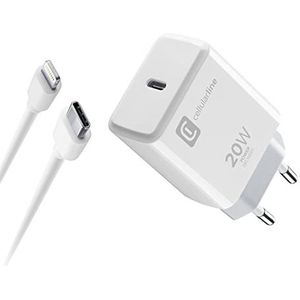 cellularline USB-C oplaadkabel Kit 20W - USB-C naar Lightning - iPad (2020)