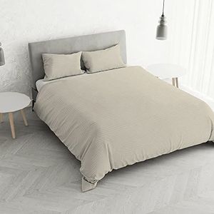 Italian Bed Linen CP-ST-2P Satijnen Stripes dekbedovertrek, dubbele turtelduif, polyester
