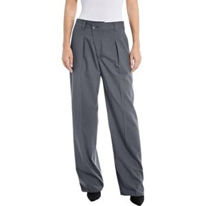 Replay Straight fit broek voor dames, 493 Iron Gray, 24W