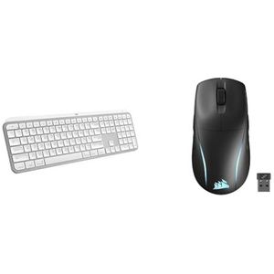 Logitech MX Keys S & CORSAIR M75 WIRELESS RGB Lichtgewicht FPS