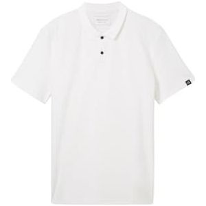 Tom Tailor Poloshirt Polo Met Rib Patroon 1042111xx12 20000 Mannen
