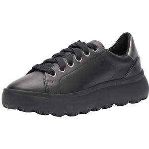 Geox D Spherica Ec4.1 B Sneakers voor dames, Black Gun, 35 EU