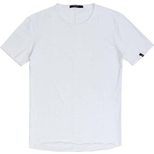 Gianni Lupo Heren T-shirt met korte mouwen, Wit, S-3XL