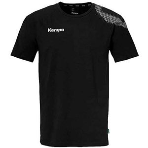 Kempa - Sportshirt - Ronde Hals - Zwart - Katoen/Viscose