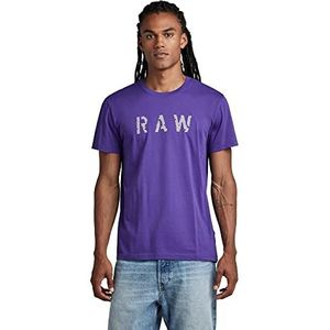G-STAR RAW Heren RAW T-shirt, paars (dk violet C506-5616), XL, Paars (Dk Violet C506-5616), XL