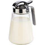 APS - Universele Schenktuit - Glazen Schenktuit met Roestvrijstalen Schroefdeksel - 8,5 x 12 cm - 13 cm Hoogte