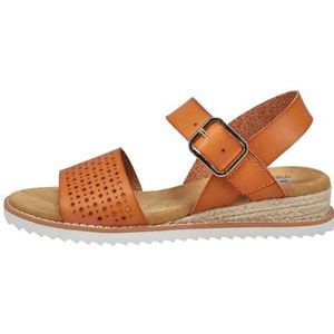 Skechers Desert Kiss-Sunny Flair Veganistische geperforeerde sandalen met kwartsriem, voor dames, maat 38 EU, bagage, 38 EU