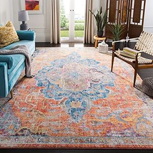 Safavieh BTL350 Elegant tapijt 90 x 150 cm blauw/oranje