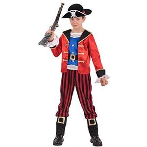Carnival Toys – kostuum piraat voor jongens voor kinderen, meerkleurig, 122 – 128 cm, 68751