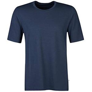 Huber Heren Herren Shirt Kurzarm Pyjama Top, Blauw (Tessimaglia Blauw 0381), XXL