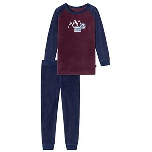 Schiesser Schlafanzug Lang pyjamaset voor jongens, Mauve, 6 jaar
