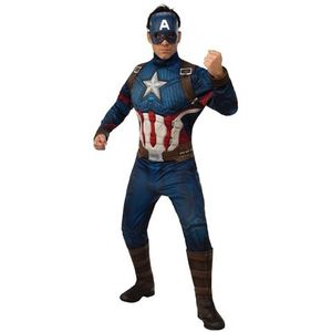 Rubie's Officieel luxe kostuum Captain America, Avengers Endgame, vechtpak, voor heren, volwassenen, standaardmaat