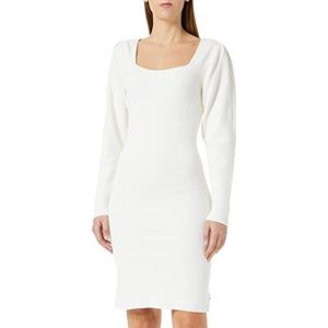 BOSS Women's C_Fabiate Knitted_Dress, Open White118, M